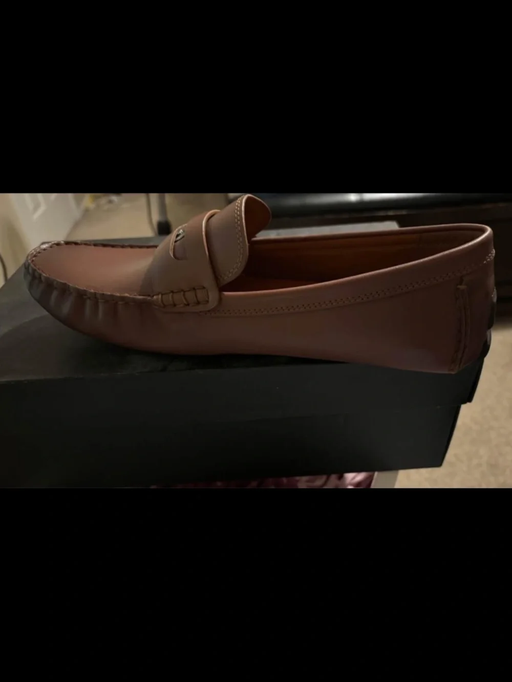 Coach C Coin Leather Driver Loafers – Men’s Size 10D – Saddle Brown – New in Box